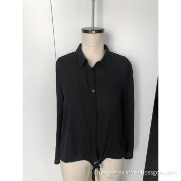 Long black slimming shirt